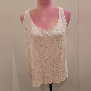Apt. 9 Pink Scoop Neck Tank Top XL